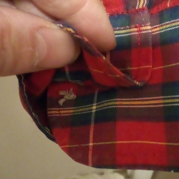 Puritan Long Sleeve Red/Black Plaid Button Down Shirt - Size M - Picture 5 of 7